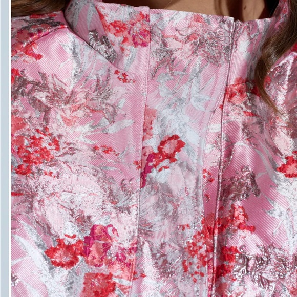 AKIRA Floral Brocade Pink Jacket - Picture 3 of 3